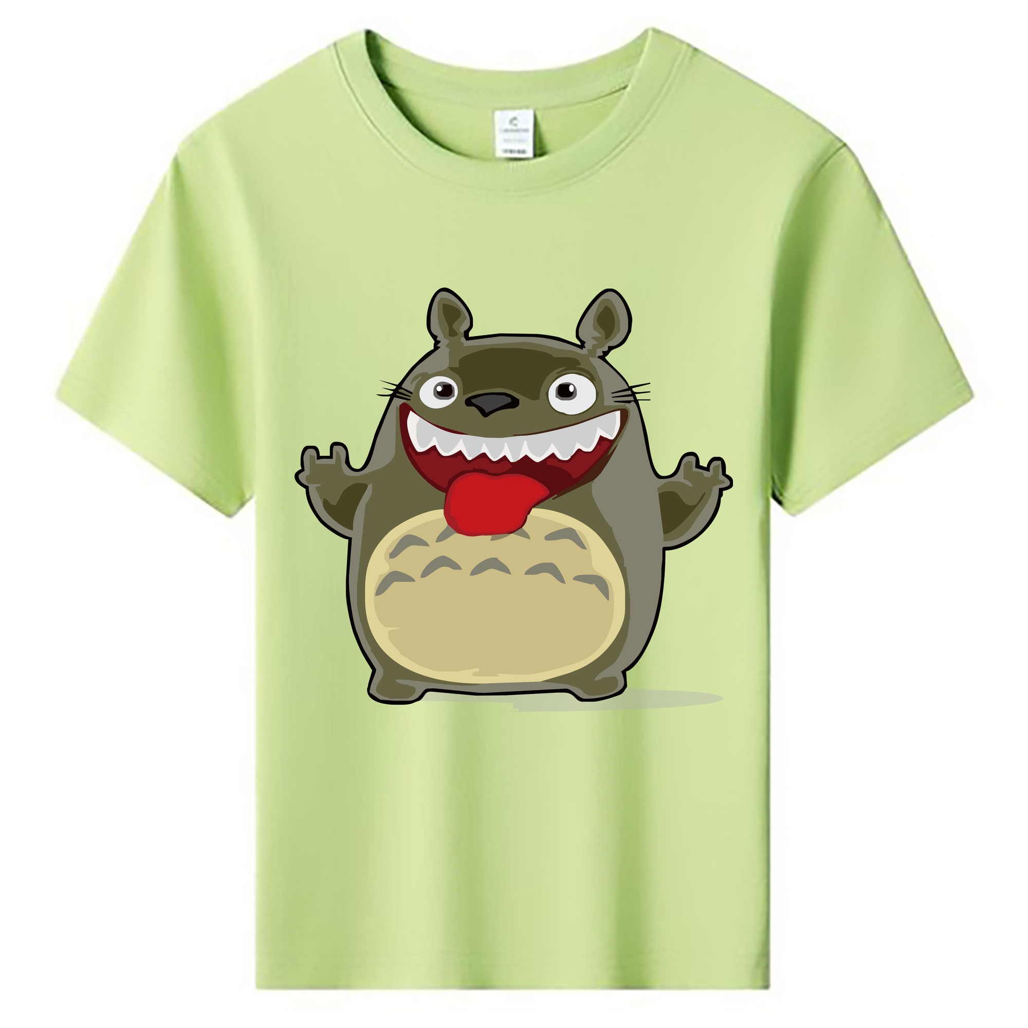 （画像用） となりのトトロ 草壁メイ 草壁サツキ My Neighbor Totoro Satsuki Kusakabe Mei Kusakabe 綿100％キッズTシャツ（フロントプリント）